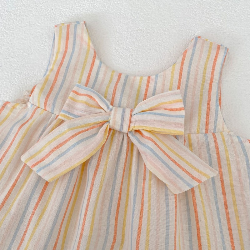 【BABY&KID】夏新作 カラフルストライプセットアップSK104925