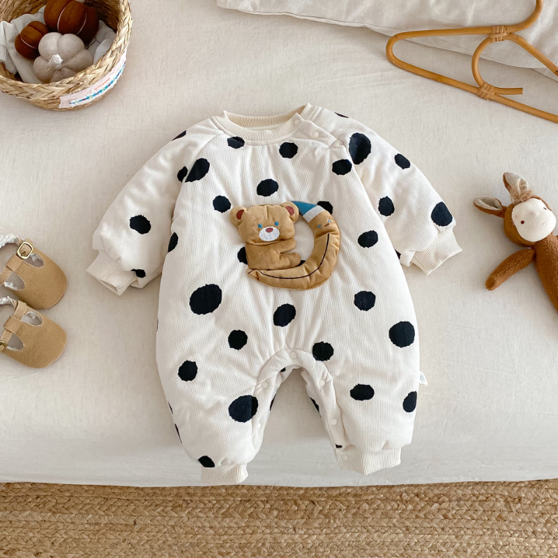 【BABY】ベアキルティングドットカバーオールSK102921