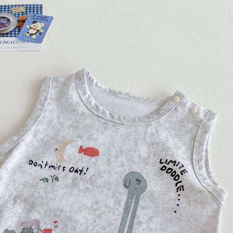 【BABY&KID】夏新作 カートゥーンtシャツ、トライプパンツSK080611