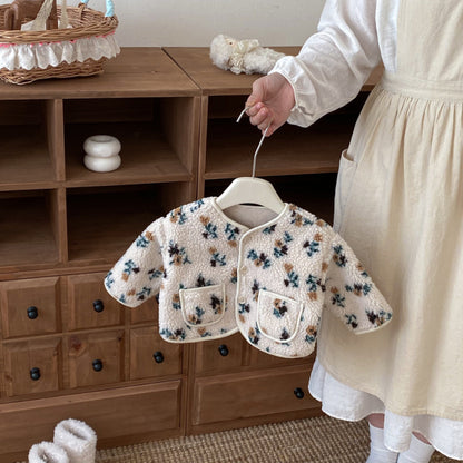 【BABY&KID】冬新作花柄、チェック中綿ジャケットSK102515