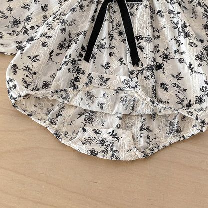 【BABY】ガーリー小花柄ロンパースSK103406