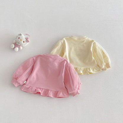 【BABY&KID】チュールポンポン小花柄スウェットSK103515