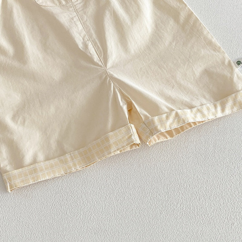 【BABY】夏新作シンプルカートゥーンサロペット、シャツ、ショートパンツSK104807