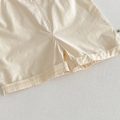 【BABY】夏新作シンプルカートゥーンサロペット、シャツ、ショートパンツSK104807