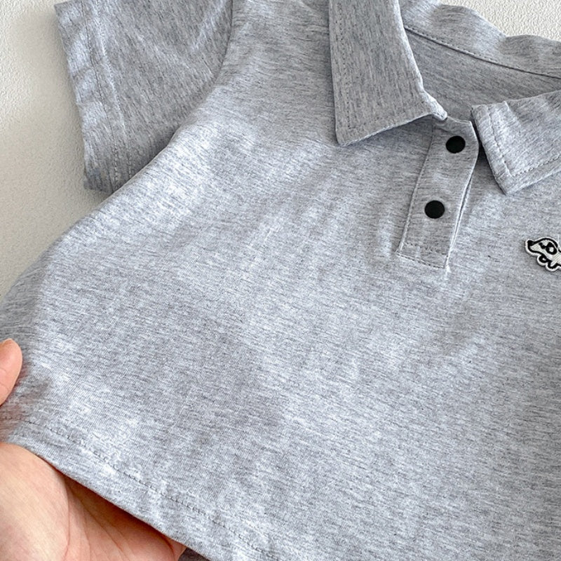 【BABY】夏新作カートゥーンワッペンTシャツ、ストライプショートパンツSK104808