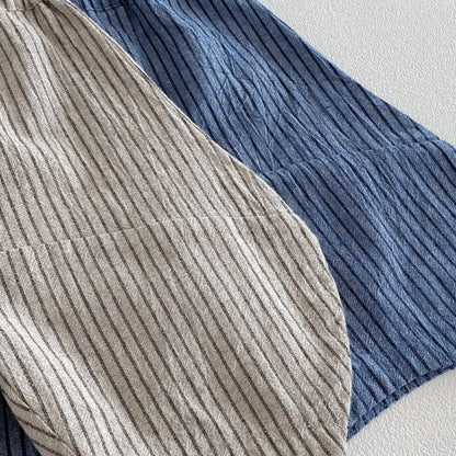 【BABY&KID】夏新作ストライプリラックスパンツ＆カートゥーンプリントシャツSK104622