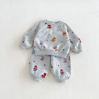 【BABY&KID】くまカートゥーンセットアップSK106610