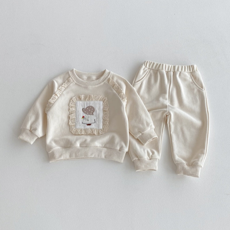 【BABY&KID】レースフリルセットアップSK092715