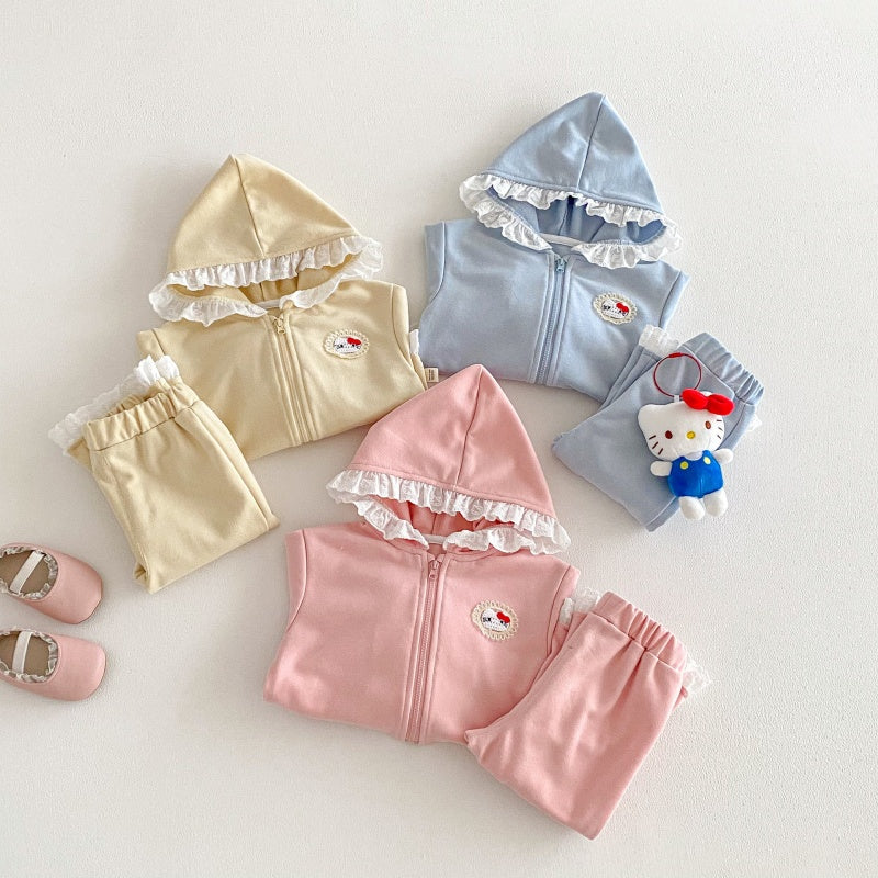 【BABY&KID】フード付きレースセットアップSK104314