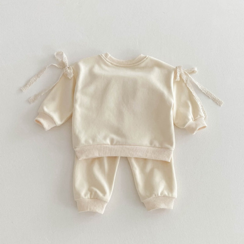 【BABY&KID】JUST PUT A BOW可愛いセットアップSK032215