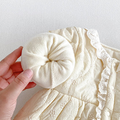 【BABY】冬新作刺繍裏起毛カバーオールSK108302