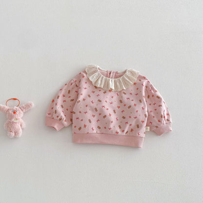 【BABY&KID】総柄ベアプリントプルオーバーSK103519