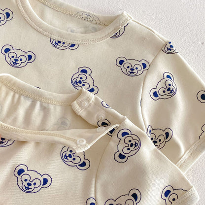 【BABY】夏新作  総柄カートゥーンロンパース、サロペット、ＴシャツSK061602