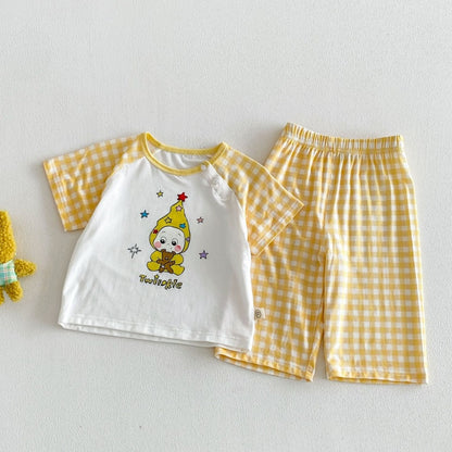【BABY&KID】夏新作カートゥーンプリントセットアップSK105601