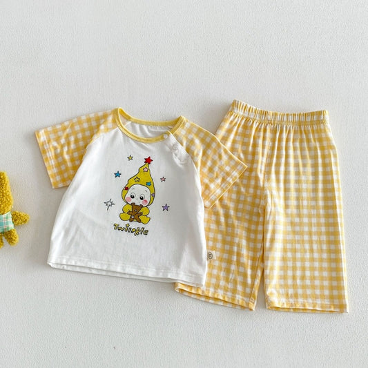 【BABY&KID】夏新作カートゥーンプリントセットアップSK105601