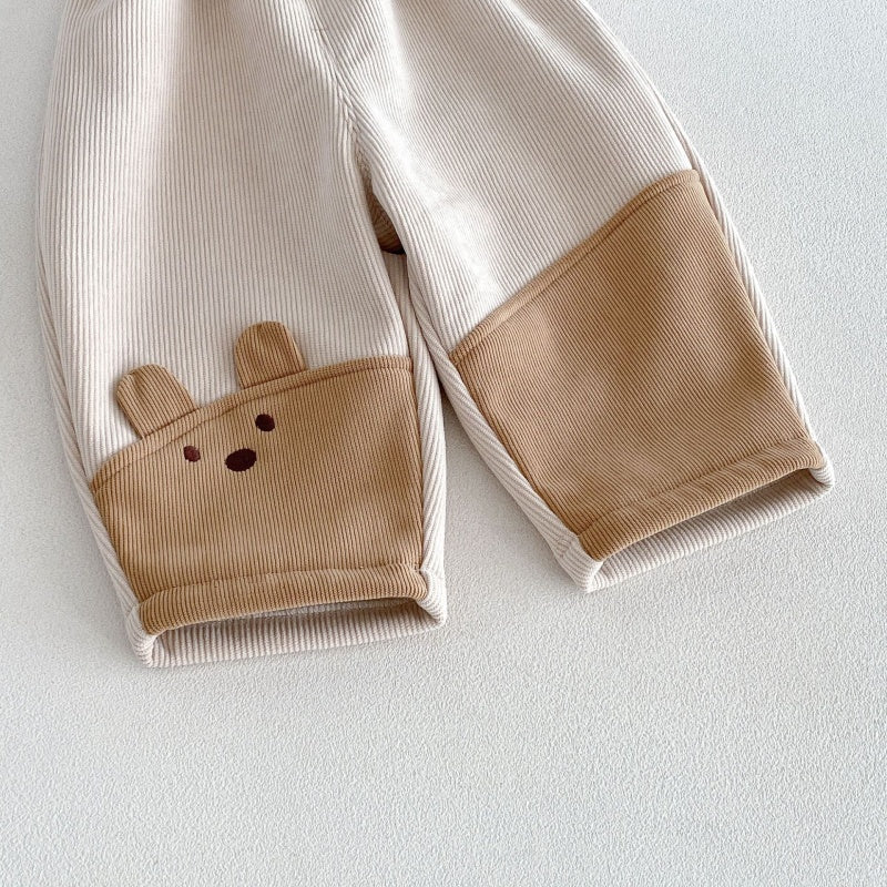 【BABY&KID】冬新作配色裏起毛パンツSK108508