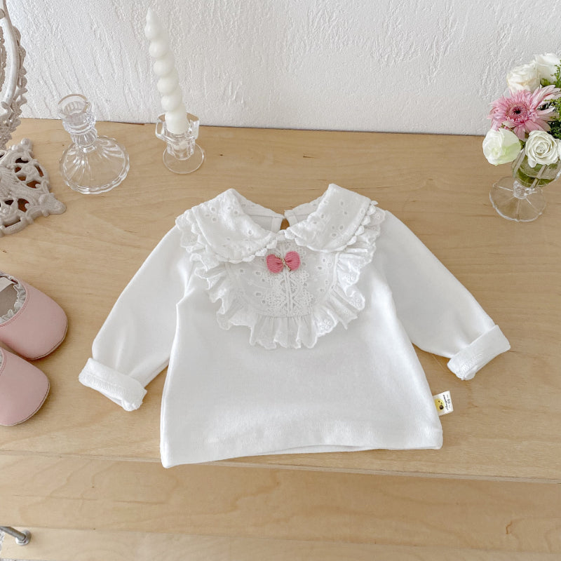 【BABY】レースフリル付きTシャツSK092422