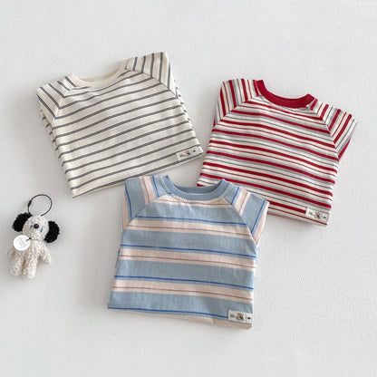 【BABY&KID】ボーダーカバーオールSK103523