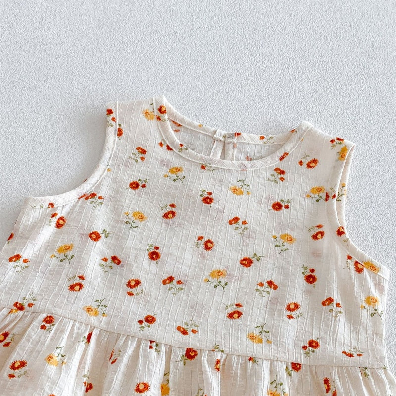 【BABY&KID】夏新作ハート、フラワーセットアップSK105911