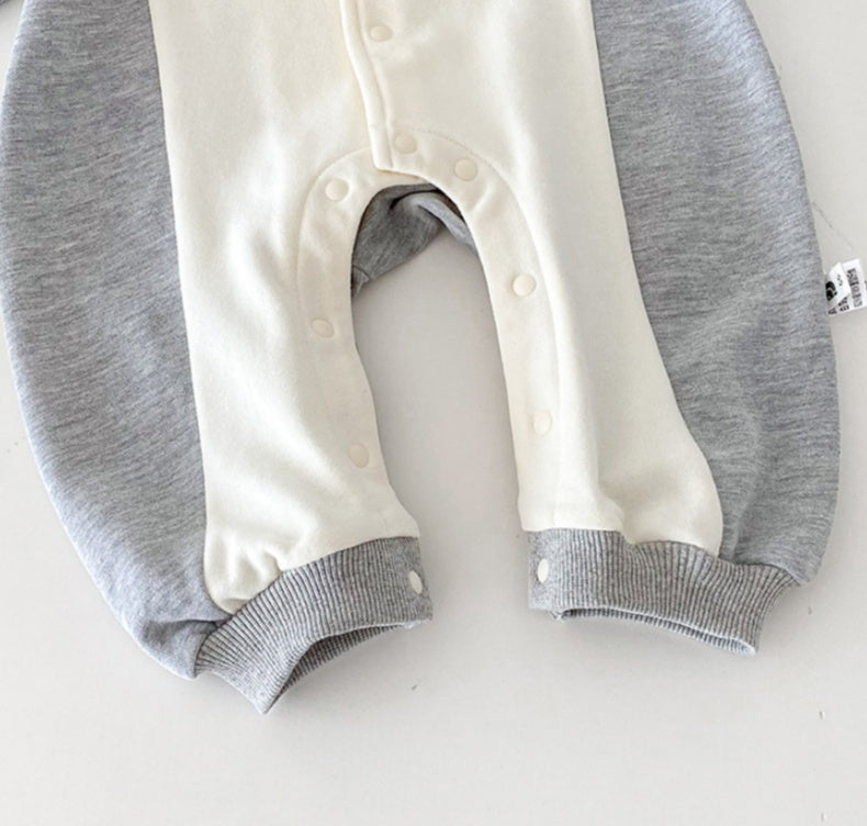 【BABY】韓国風スポーティ刺繍カバーオールSK100403