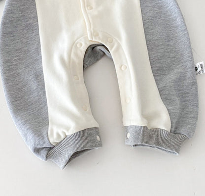 【BABY】韓国風スポーティ刺繍カバーオールSK100403