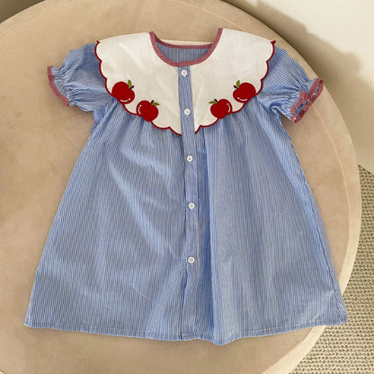 【BABY＆KID】夏新作 りんご柄セットアップ、ワンピースSK063015