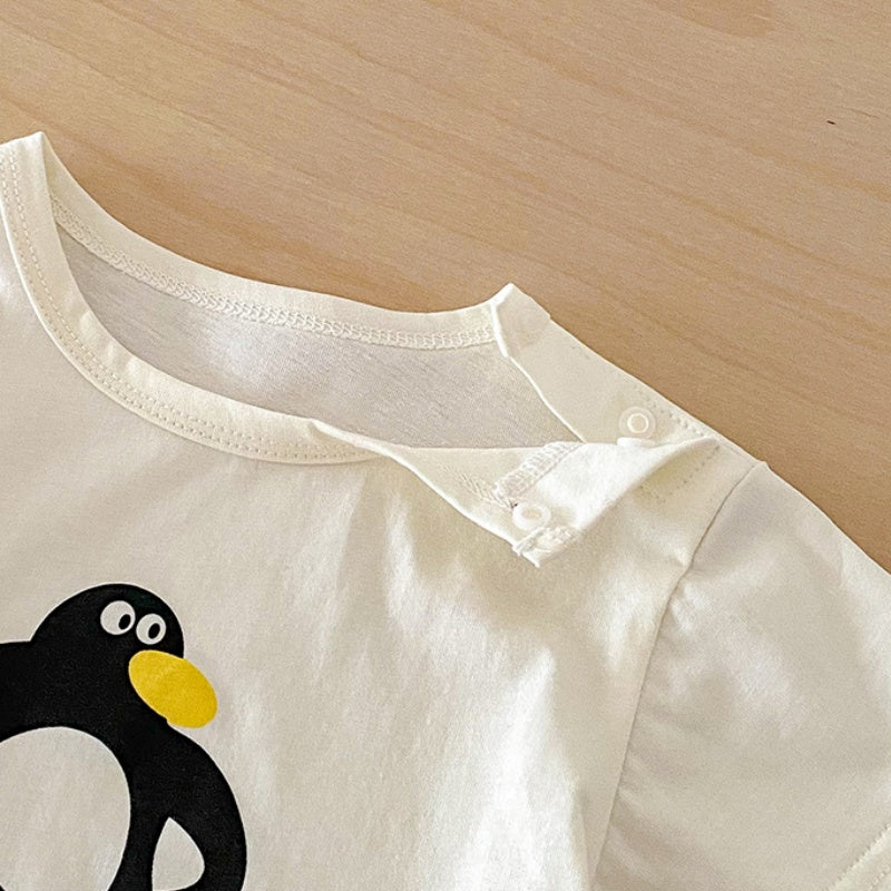 【BABY】夏新作ペンギンTシャツ＆ボーダーパンツSK104518