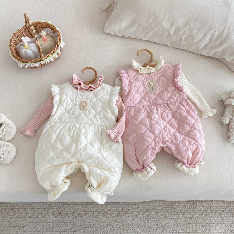 【BABY】キルティングノースリーブカバーオールSK102933