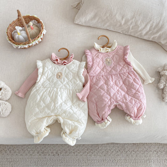 【BABY】キルティングノースリーブカバーオールSK102933