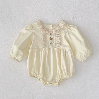 【BABY&KID】フラワー刺繍ロンパース、ワンピースSK107916