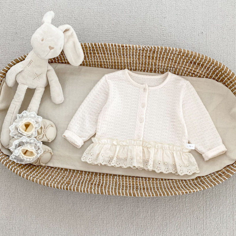【BABY&KID】レース切り替えカーディガンSK092727