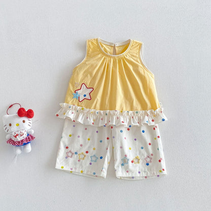 【BABY&KID】夏新作さくらんぼ、星柄セットアップSK105905