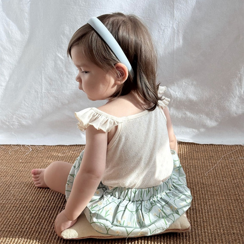 【BABY】夏新作 北欧風 さくらんぼキャミソール、花柄ブルマSK091310