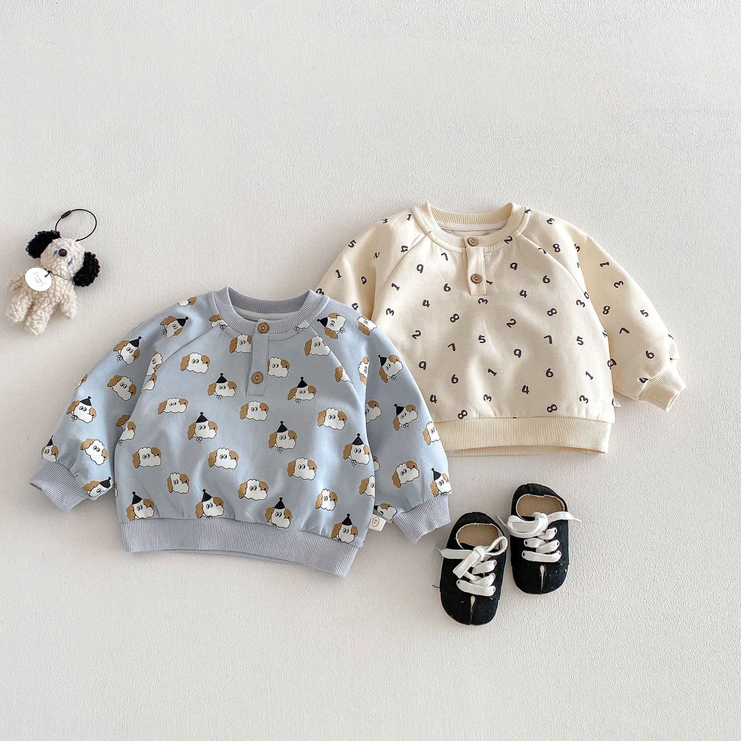 【BABY&KID】総柄プリントスウェットセットアップSK103506