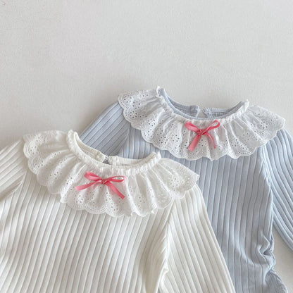 【BABY】リブフリル襟長袖TシャツSK092311