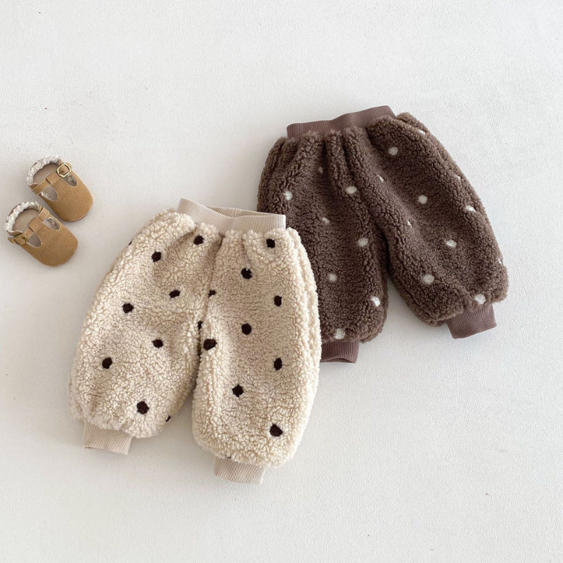 【BABY&KID】冬新作韓国風ドットあったかパンツSK103024