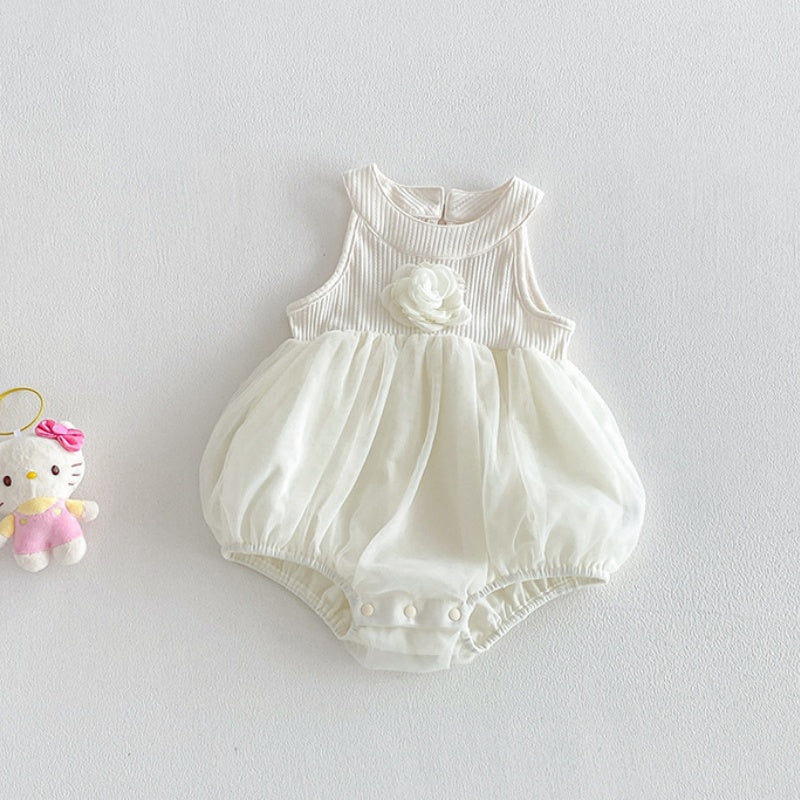 【BABY】夏新作立体フラワーロンパースSK105705