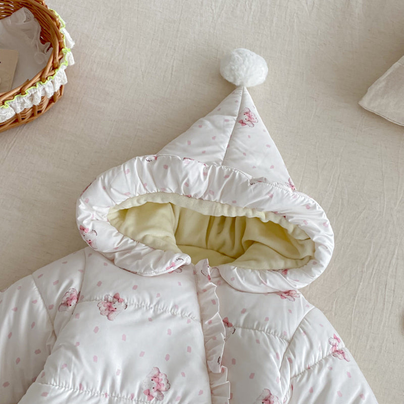 【BABY】カートゥンフードキルティングカバーオールSK102925