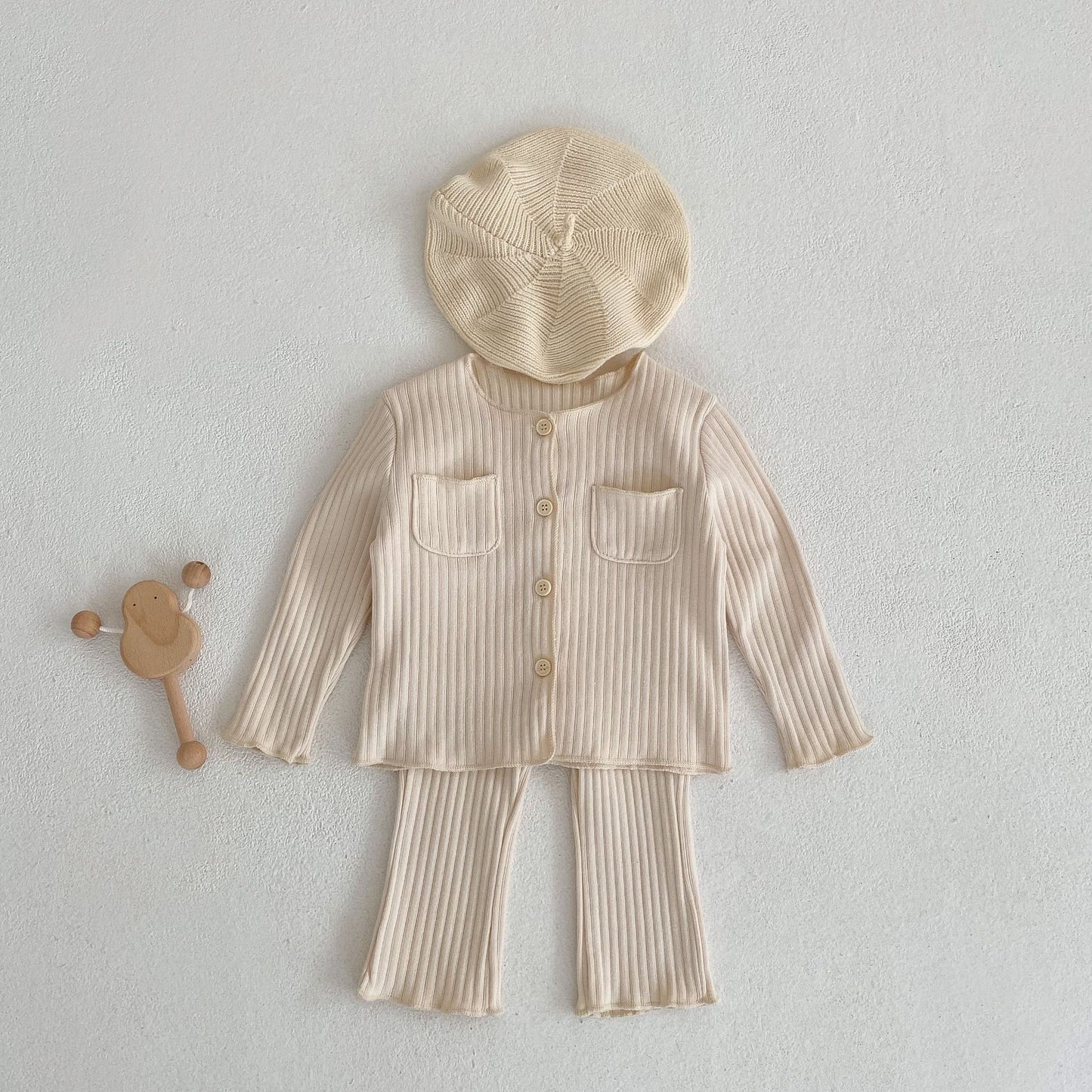 【BABY】無地シャツ&ボトムスセットアップSK031803