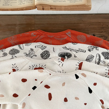 【BABY】ワッフルプリントセットアップSK010326