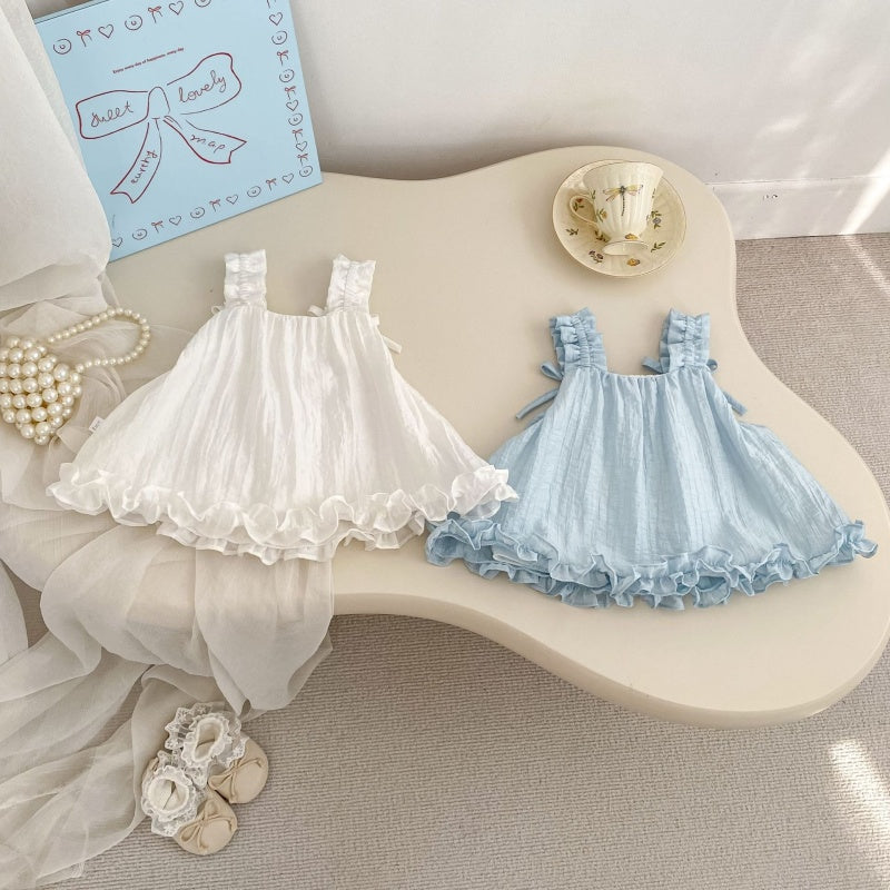 【BABY&KID】夏新作スウィート蝶結びキャミブラウスSK105513