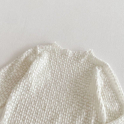 【BABY&KID】ジャカード蝶結びノースリーブワンピースSK104319