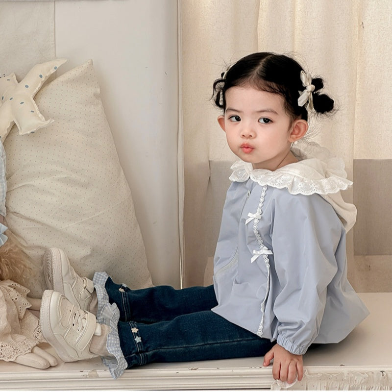 【BABY】リボンフード付きアウターSK103709