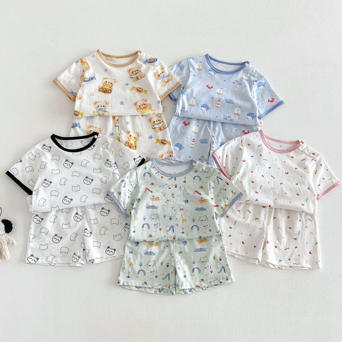 【BABY&KID】夏新作 総柄セットアップSK105115