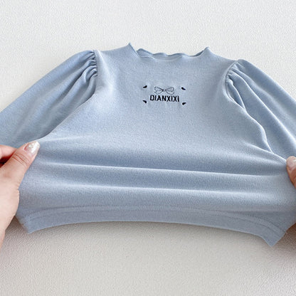 【BABY】蝶結びサロペットロンパース＆刺繍ロゴトップスSK106811