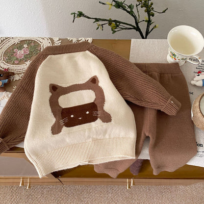 【BABY】ラグランカーディガンセットアップSK092904