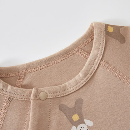 【BABY】北欧風アニマル柄綿カバーオールSK102620