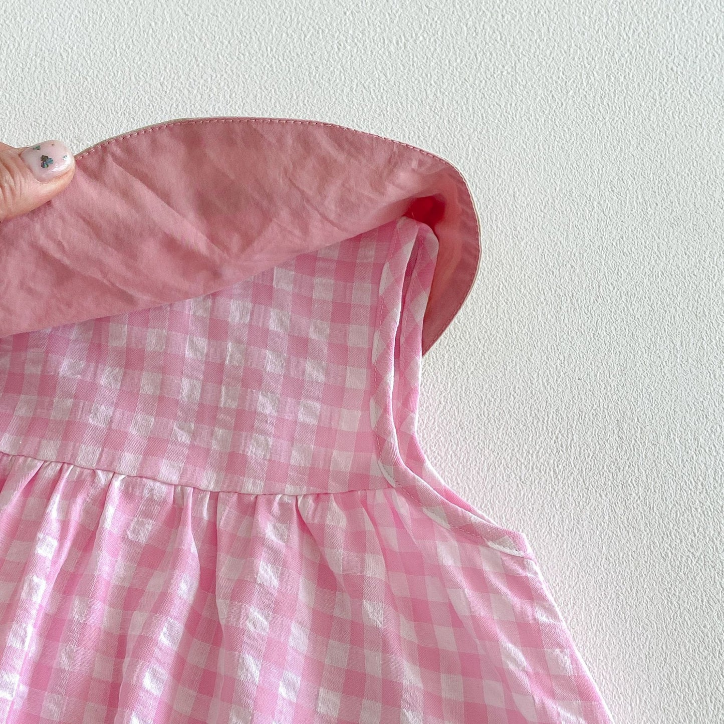 【BABY&KID】夏新作 すいかチェックロンパース、ワンピースSK105122