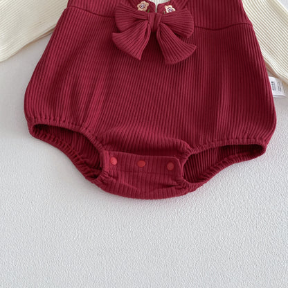 【BABY】うさぎ刺繍ロンパースSK103601