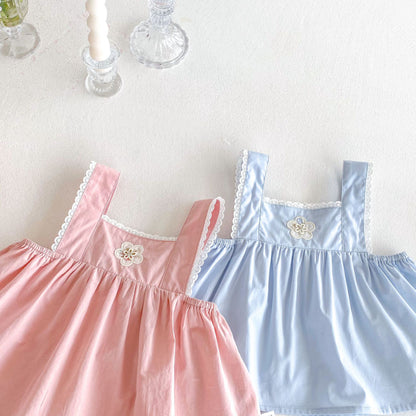 【BABY&KID】夏新作 無地キャミソール、花柄ショートパンツSK080614
